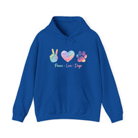 Load image into Gallery viewer, Dog Lover Hoodie - Peace Love Dog
