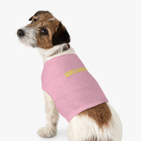 Load image into Gallery viewer, Pet Tank Top - &quot;SECURITY&quot; Yellow Text Dog &amp; Cat Vest, Funny Security Pet Shirt
