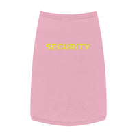 Load image into Gallery viewer, Pet Tank Top - &quot;SECURITY&quot; Yellow Text Dog &amp; Cat Vest, Funny Security Pet Shirt

