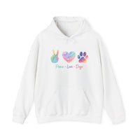 Load image into Gallery viewer, Dog Lover Hoodie - Peace Love Dog
