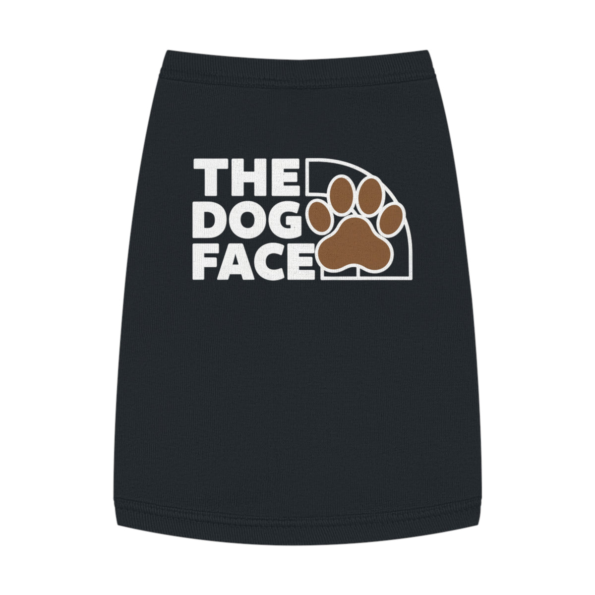 Dog Paw Logo Pet Tank Top — "The Dog Face" Graphic Shirt for Small Dogs