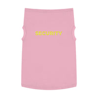 Load image into Gallery viewer, Pet Tank Top - &quot;SECURITY&quot; Yellow Text Dog &amp; Cat Vest, Funny Security Pet Shirt
