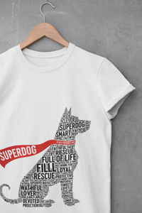 Load image into Gallery viewer, &#39;Superdog&#39; Word Art Tee
