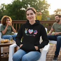 Load image into Gallery viewer, Dog Lover Hoodie - Peace Love Dog
