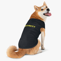 Load image into Gallery viewer, Pet Tank Top - &quot;SECURITY&quot; Yellow Text Dog &amp; Cat Vest, Funny Security Pet Shirt
