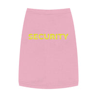 Load image into Gallery viewer, Pet Tank Top - &quot;SECURITY&quot; Yellow Text Dog &amp; Cat Vest, Funny Security Pet Shirt
