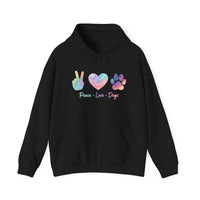 Load image into Gallery viewer, Dog Lover Hoodie - Peace Love Dog
