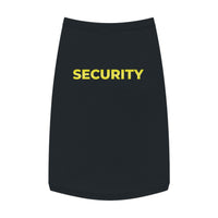 Load image into Gallery viewer, Pet Tank Top - &quot;SECURITY&quot; Yellow Text Dog &amp; Cat Vest, Funny Security Pet Shirt
