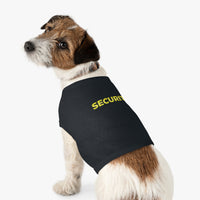Load image into Gallery viewer, Pet Tank Top - &quot;SECURITY&quot; Yellow Text Dog &amp; Cat Vest, Funny Security Pet Shirt
